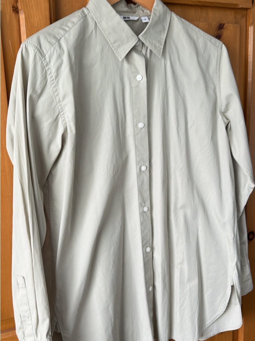 Minimalist Light Green Button-Down Shirt